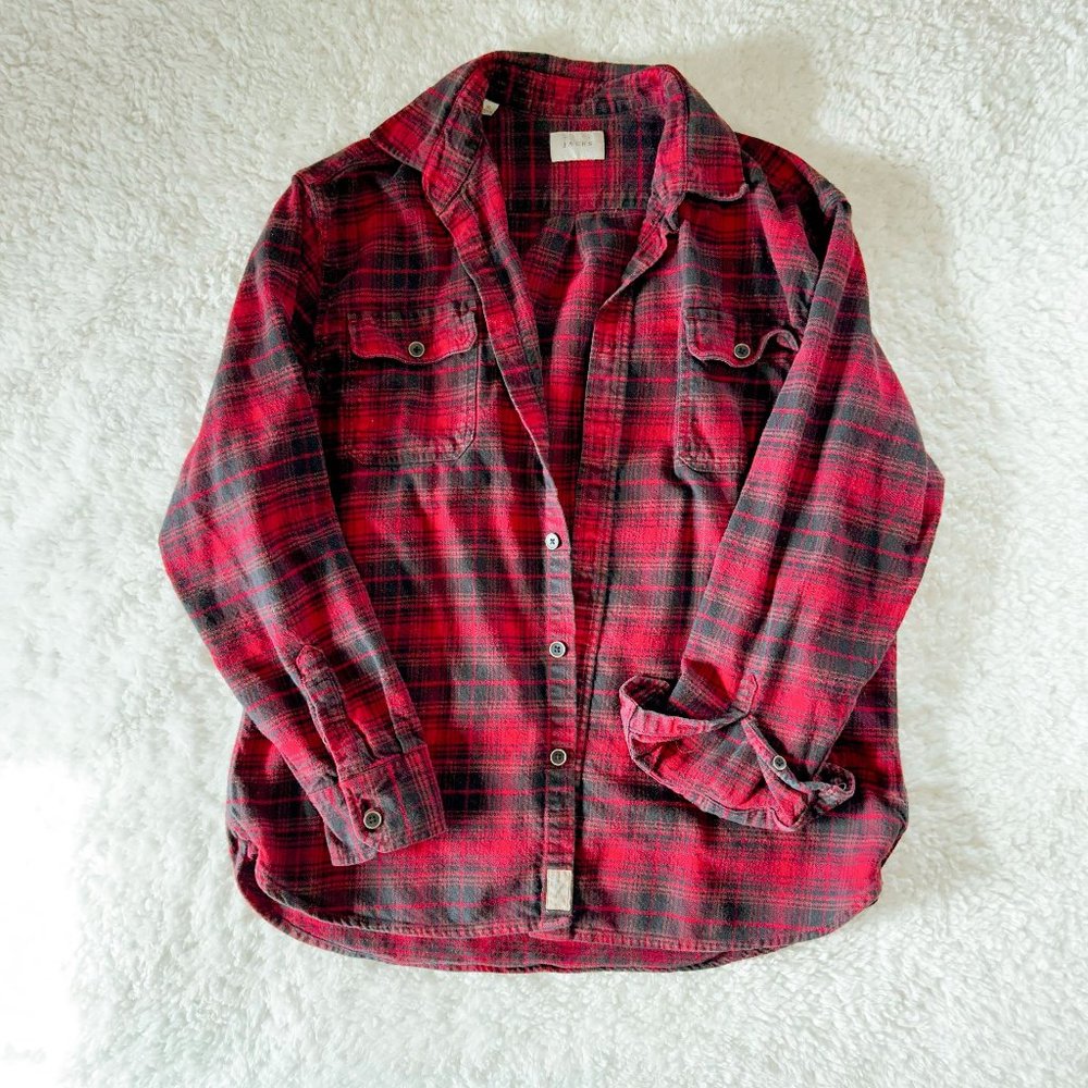 Men's Jachs Red and Black Thick Flannel